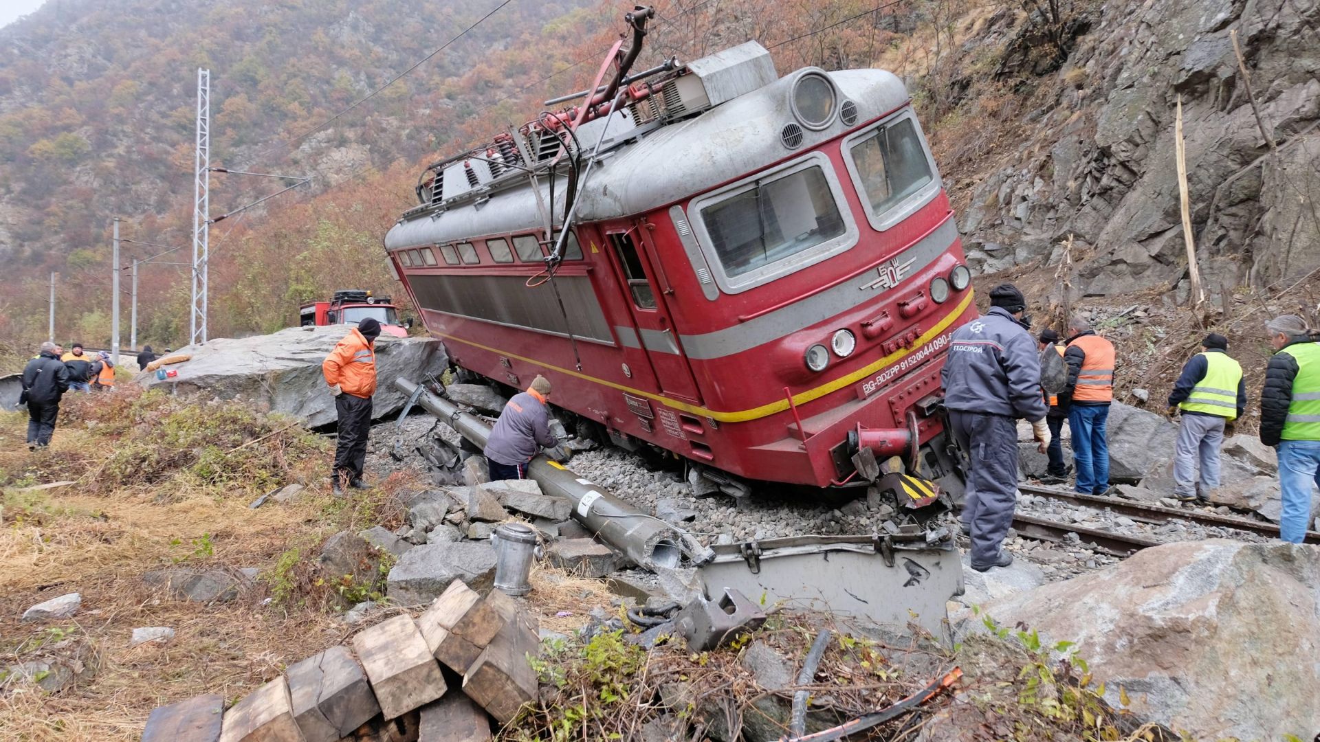 Участъкът от железопътната линия в Кресненското дефиле който беше затворен