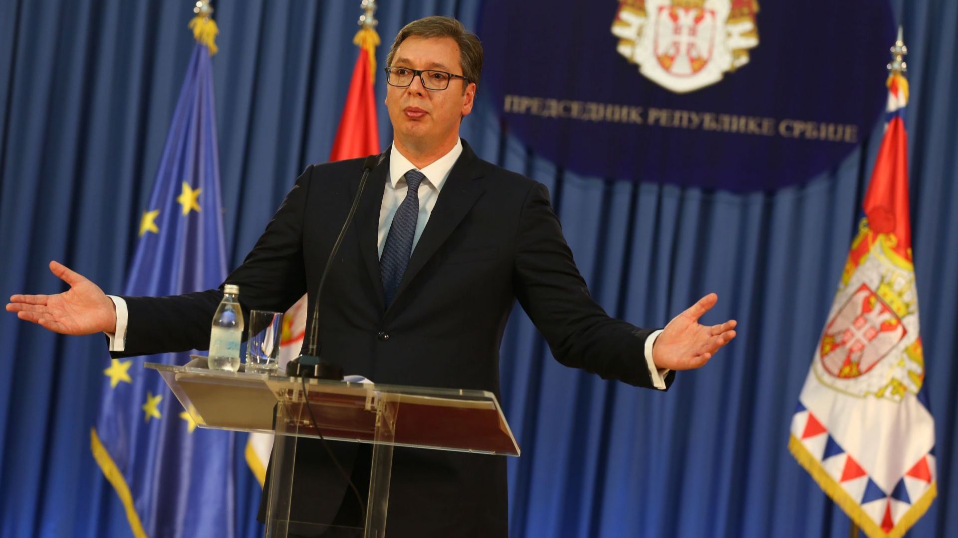 Президентът на Сърбия Александър Вучич даде интервю за сръбската държавна