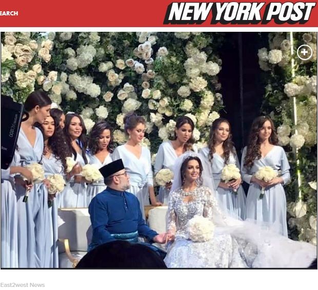 "Мис Москва" 2015 Оксана Воеводина се омъжи за краля на Малайзия