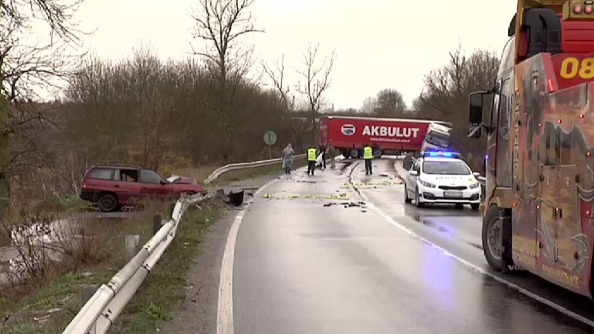Служител на Гранична полиция е загинал при катастрофата на пътя