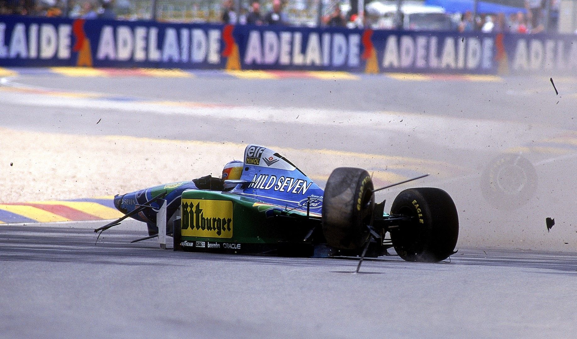 Михаел Шумахер е голям шампион, но и той правеше грешки като тазив Австралия