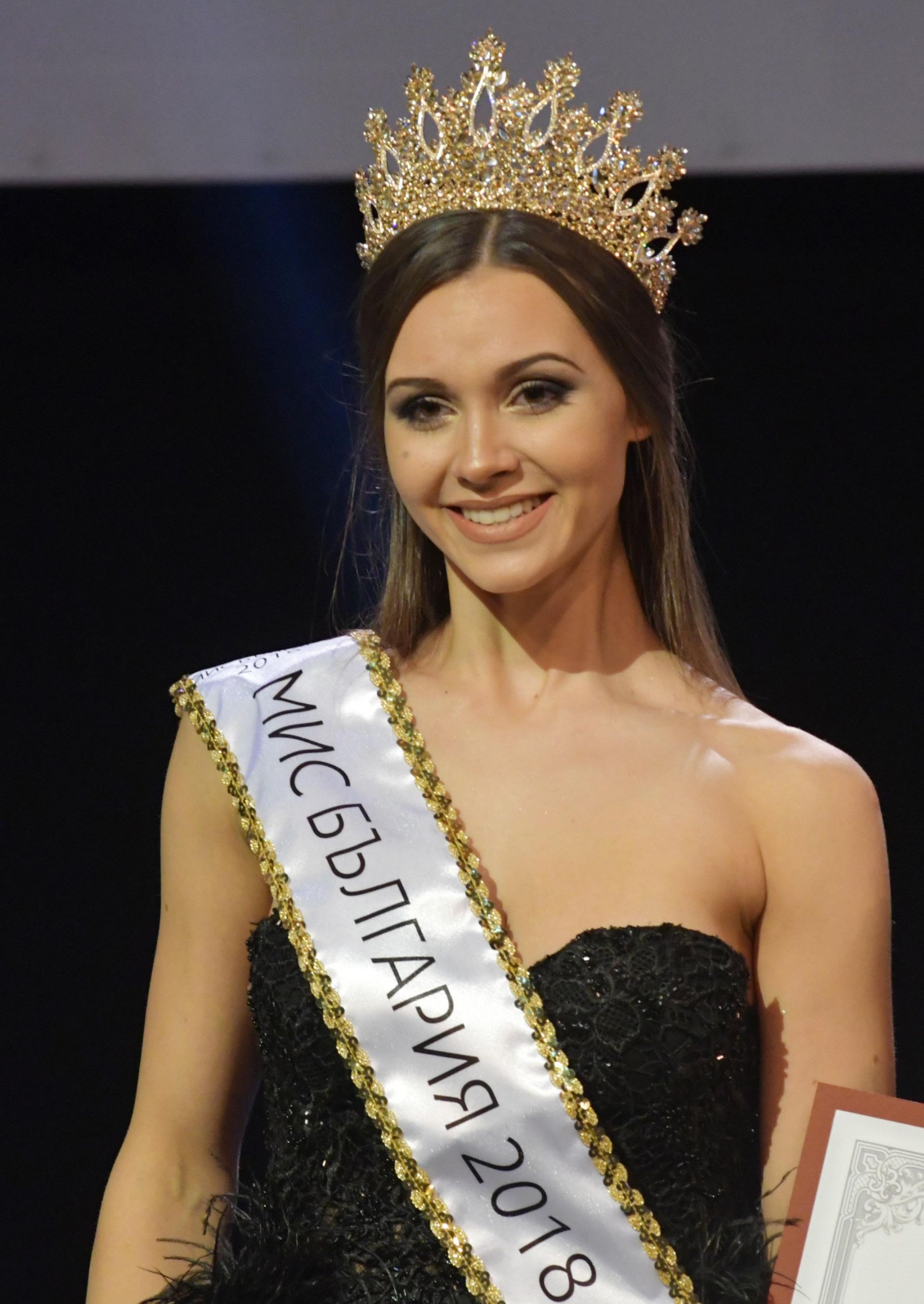 По време на конкурса "Мис България 2018"