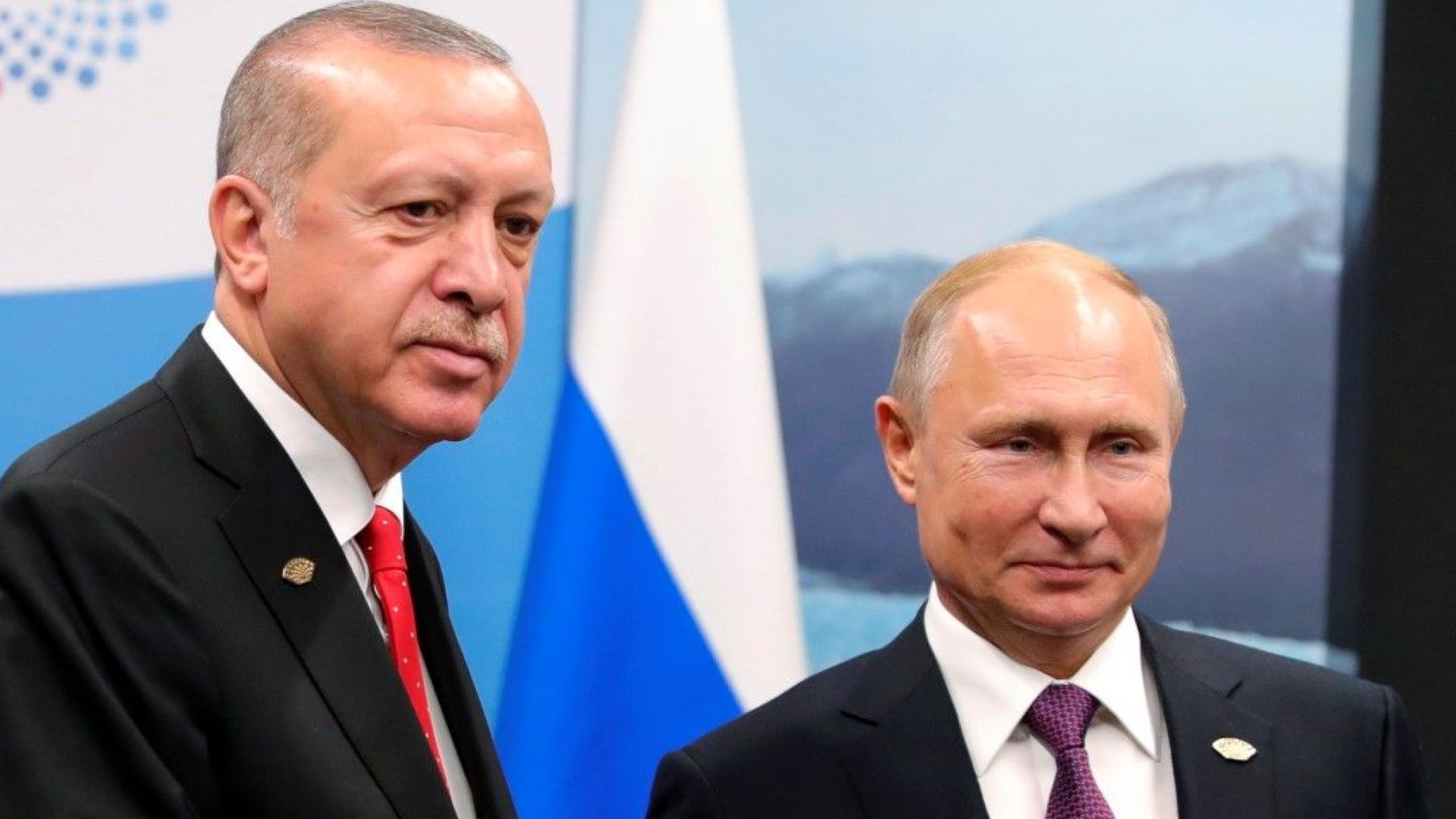 Лидерите на Русия и Турция Владимир Путин и Реджеп Тайип