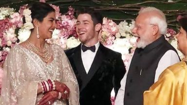 Приянка Чопра и Ник Джонас с пищен сватбен прием в Делхи