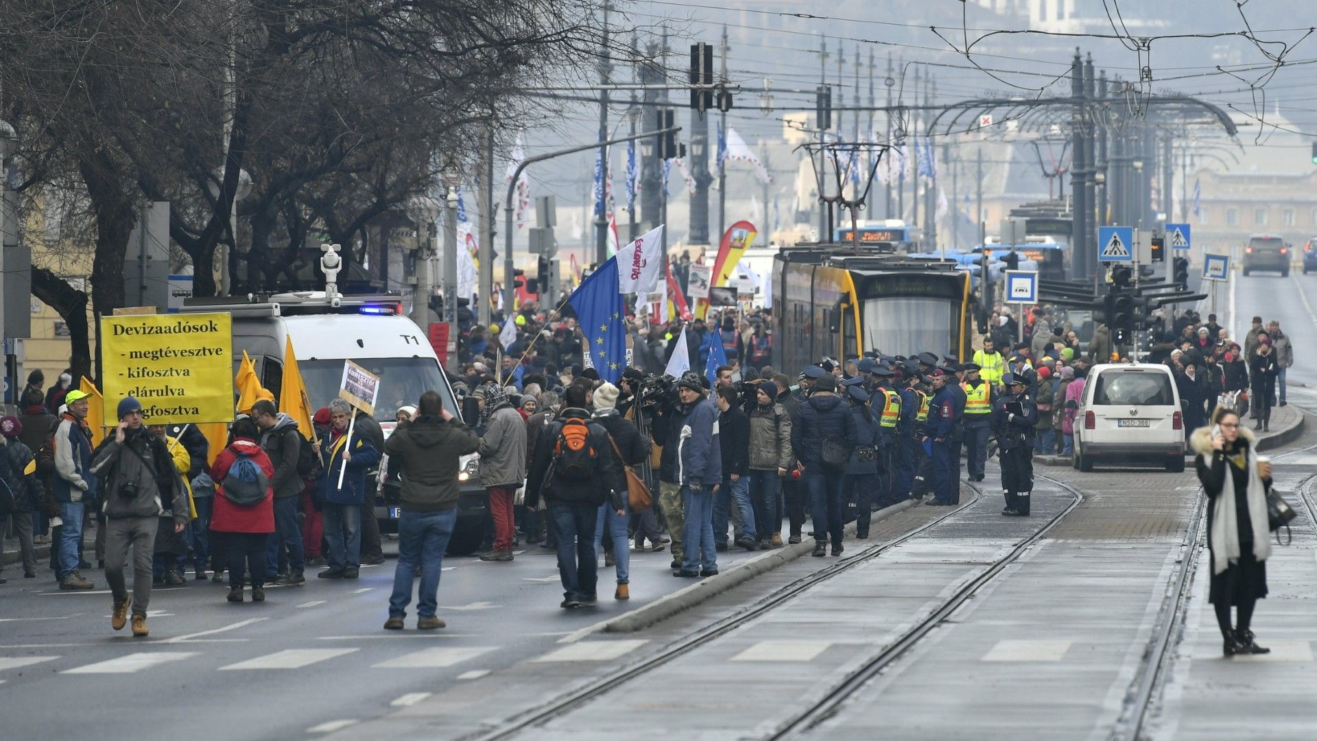 Протестиращите спряха движението по главни улици в столицата