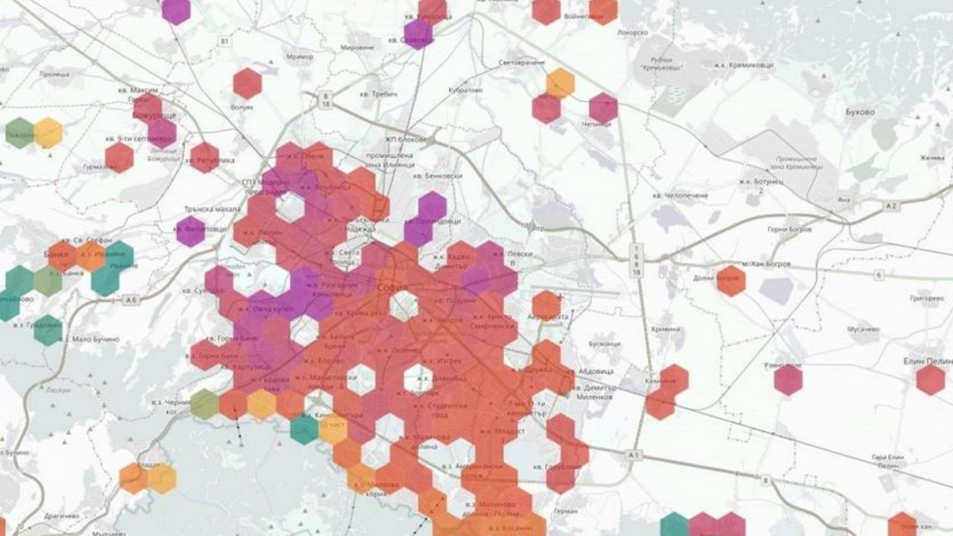 Опасни за здравето нива на фини прахови частици отчита и