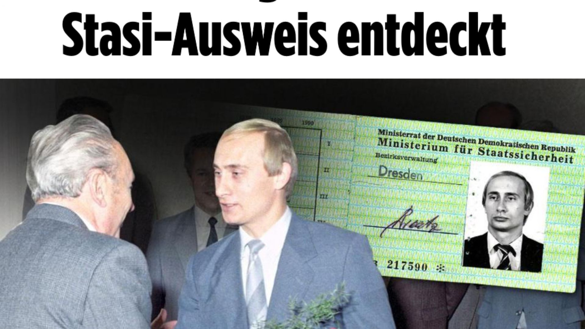 В архивите на Щази е била намерена идентификационна карта от