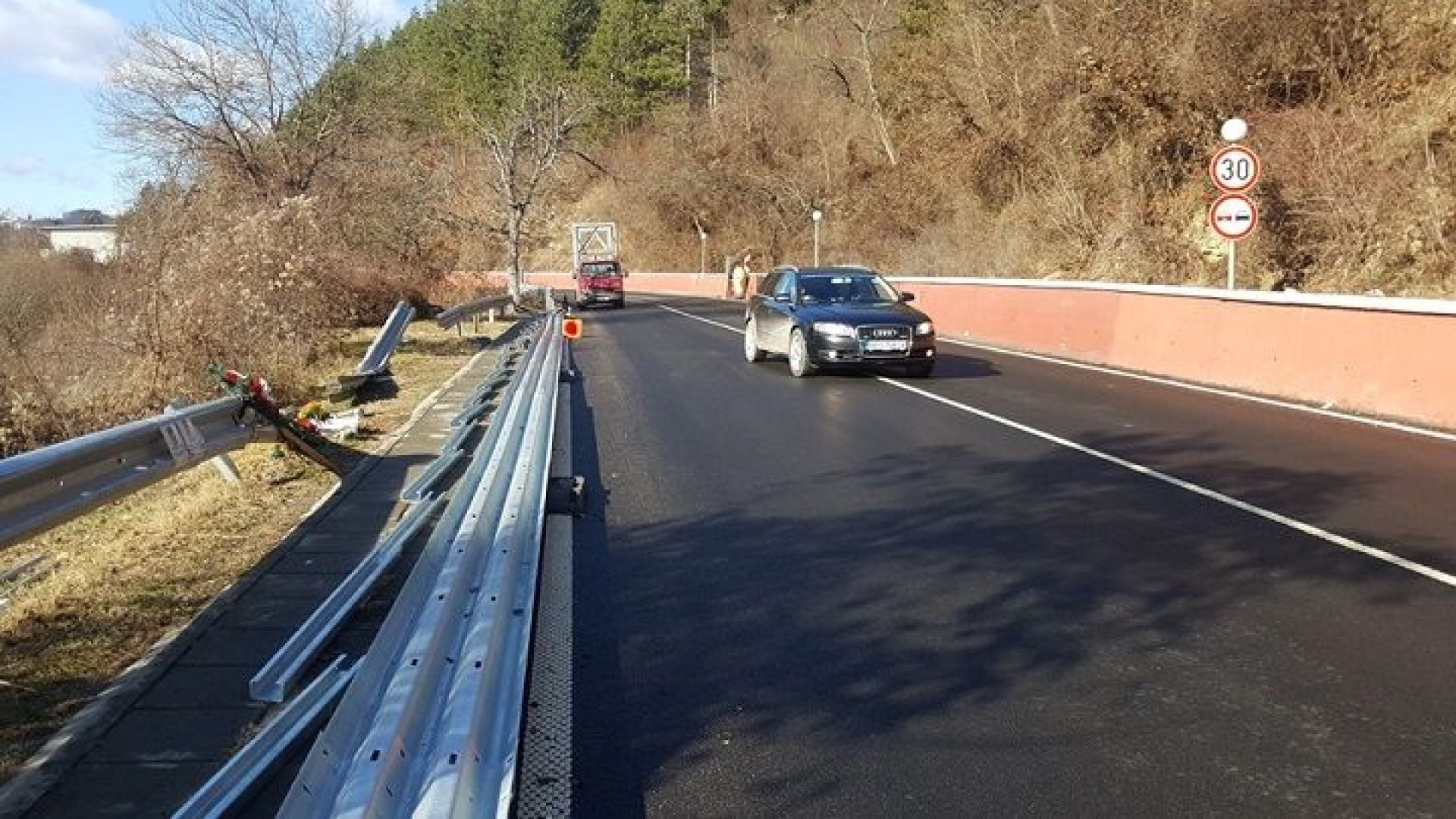 На пътя Своге София се поставя най високият клас обезопасителни