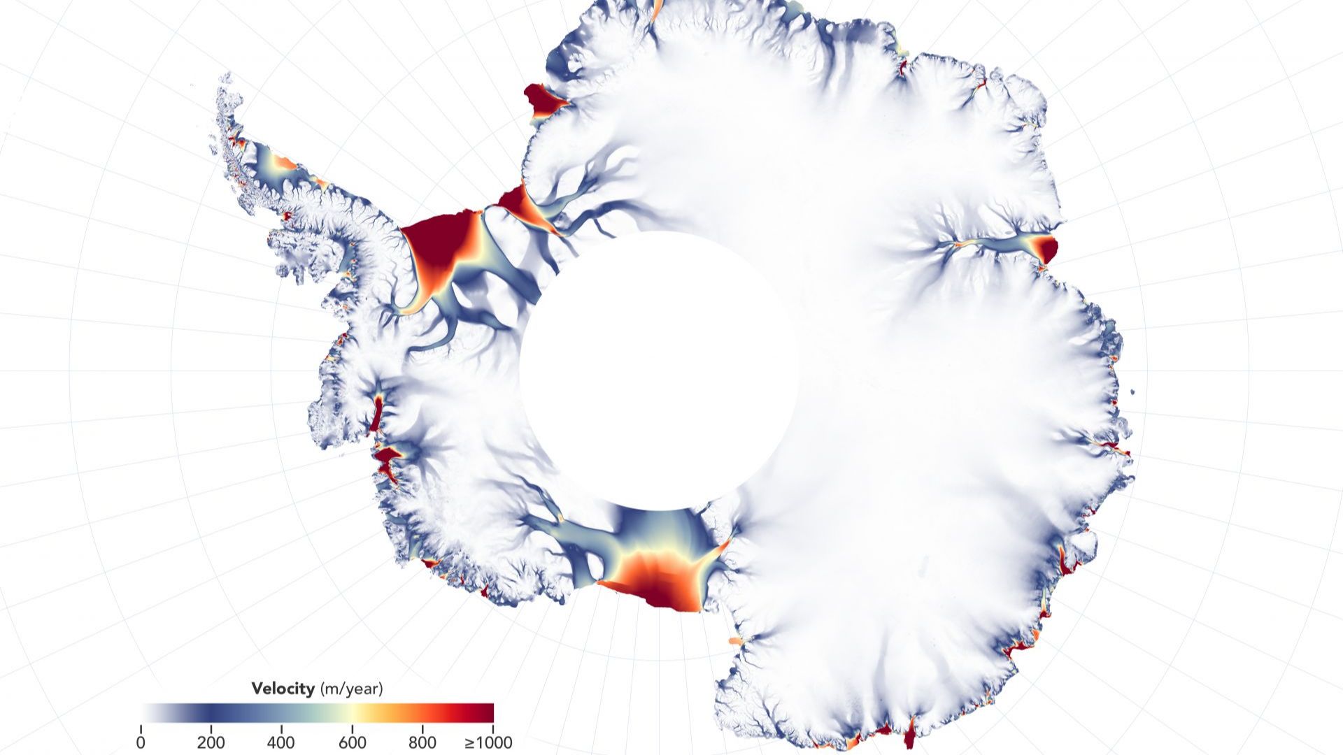 НАСА показа как се топят ледниците на Антарктида (видео)