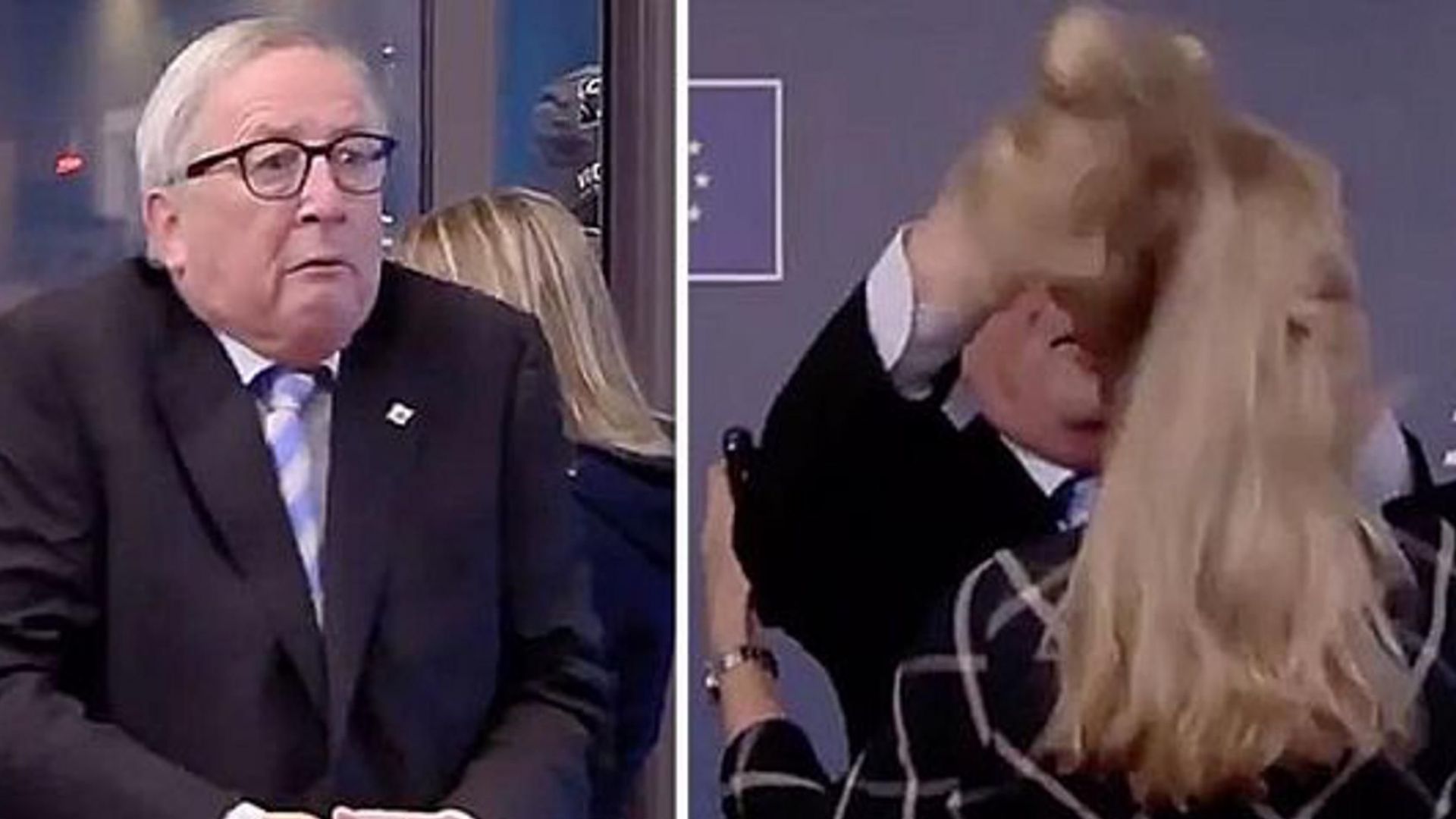 Необичайно поведение на председателя на Европейската комисия Жан Клод Юнкер бе