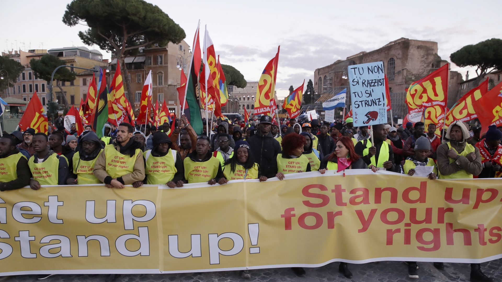 В Рим протестираха срещу имиграционната политика на Салвини