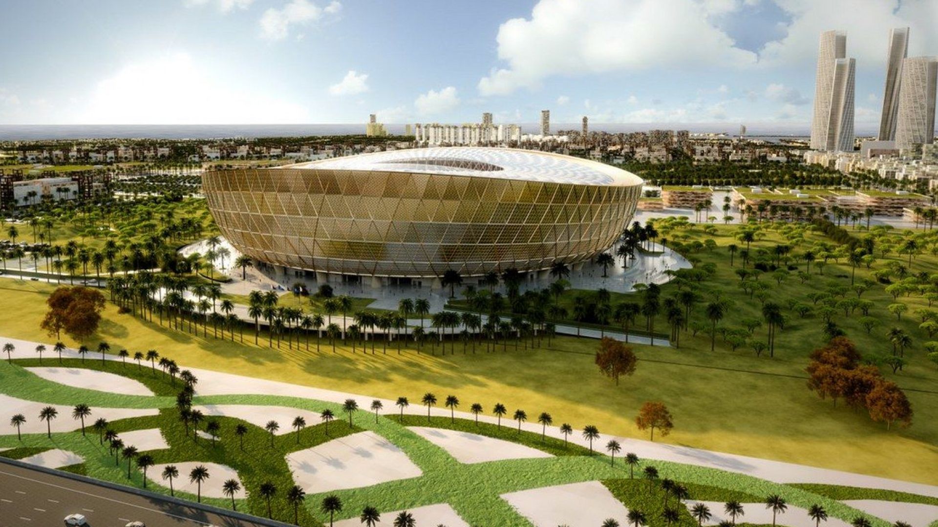 Катарците показаха как ще изглежда стадионът-красавец за финала (галерия)