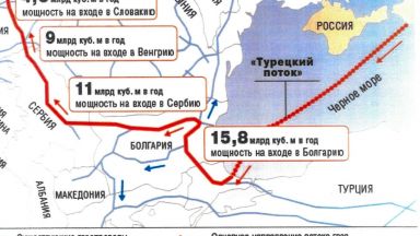 “Газпром“ съобщи, че е съединена морската и сухоземна част на „Турски поток“
