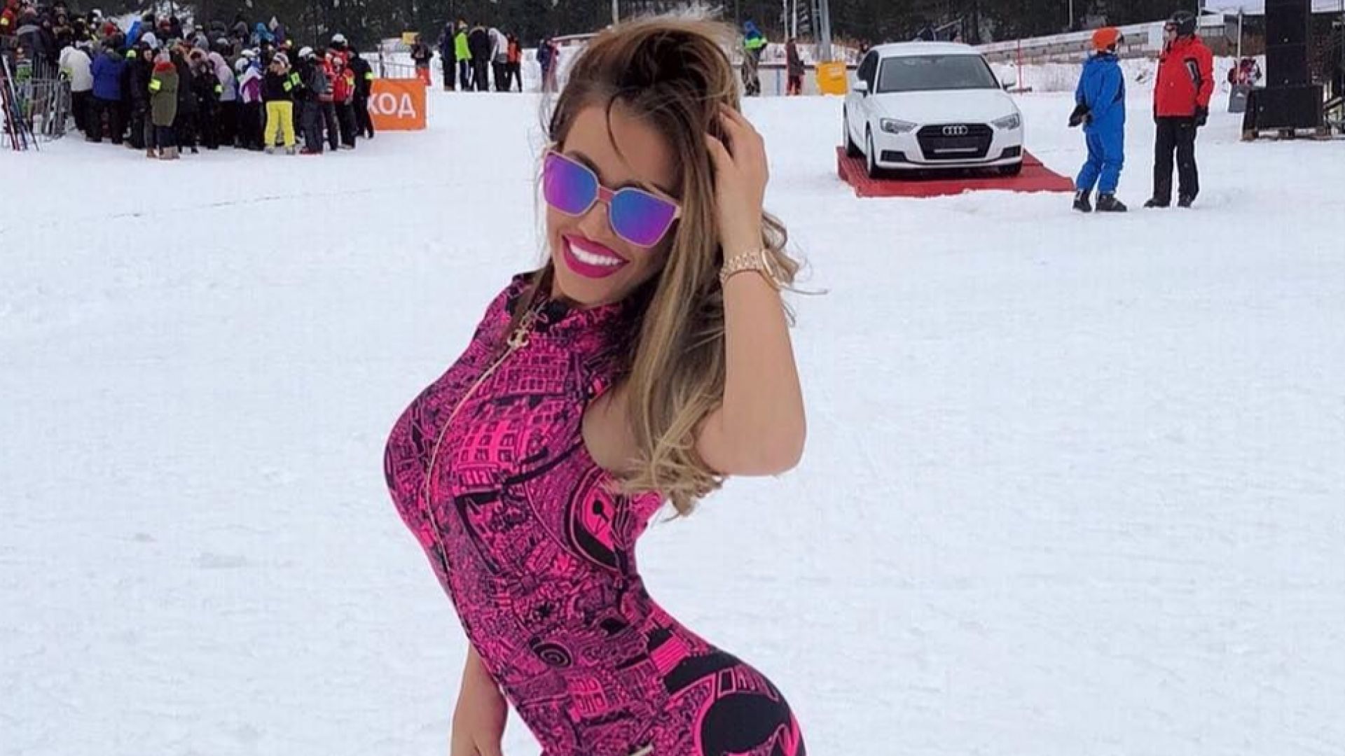 Гери-Никол откри ски сезона със секси снимки