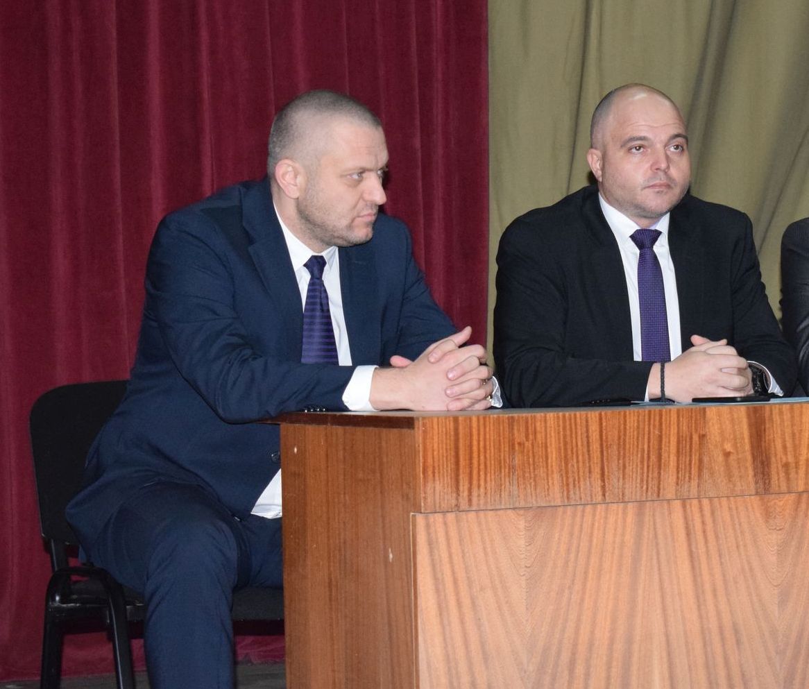 Георги Хаджиев (вляво) с главния секретар на МВР Ивайло Иванов
