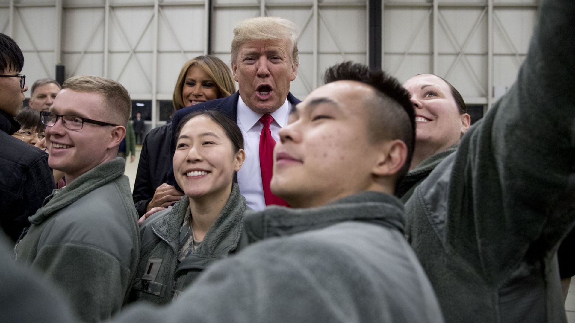 Президентът на САЩ Доналд Тръмп и съпругата му Мелания пристигнаха