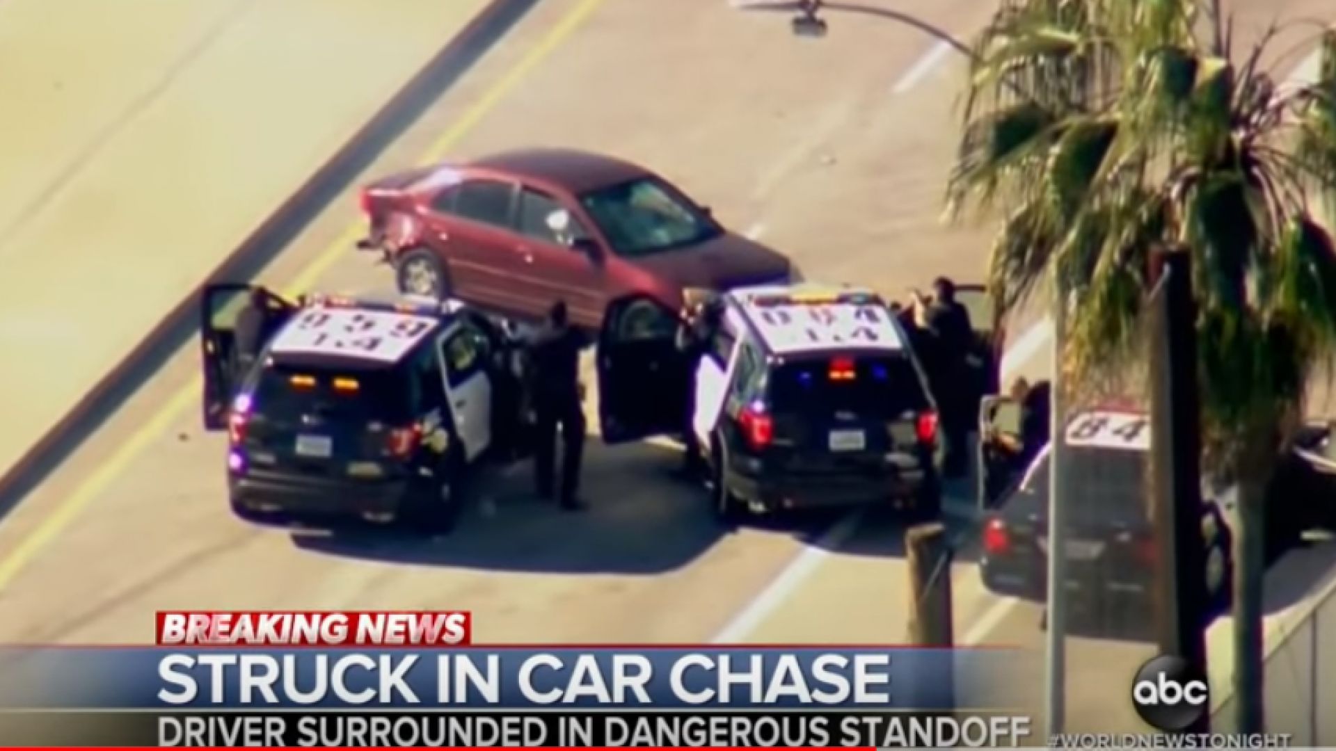 Полицейско преследване се превърна в многочасово зрелище в Калифорния Десетки