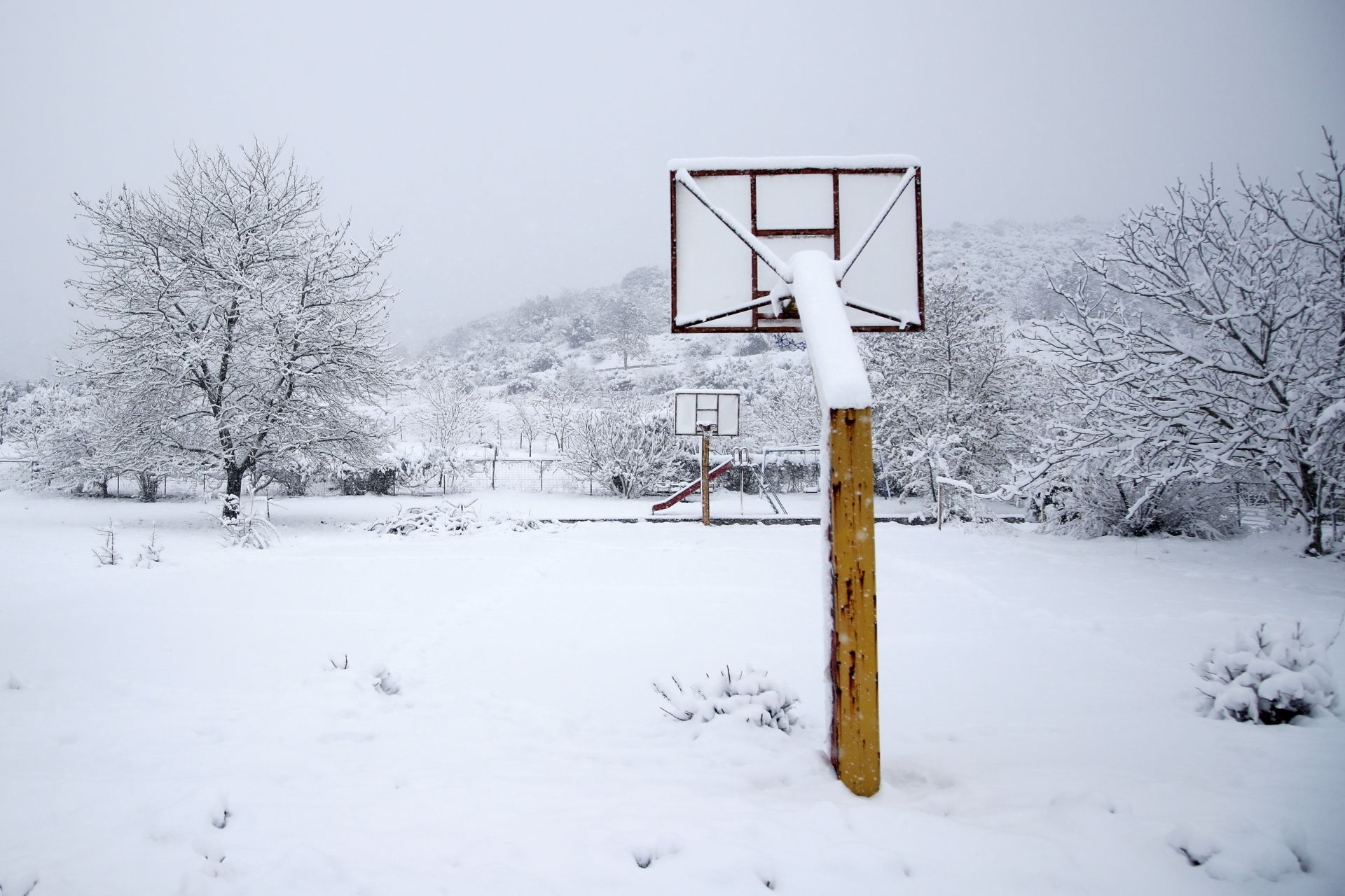  Снежна обстановка в Северозападна Гърция
