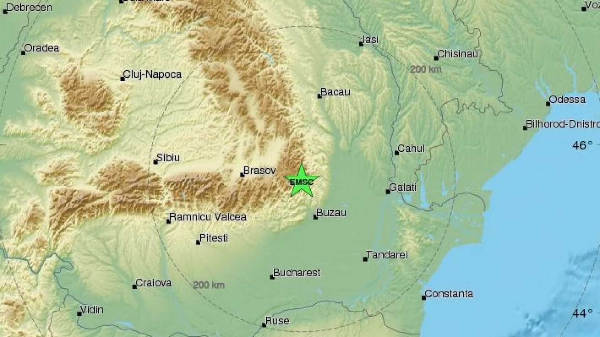 землетрясение в румынии