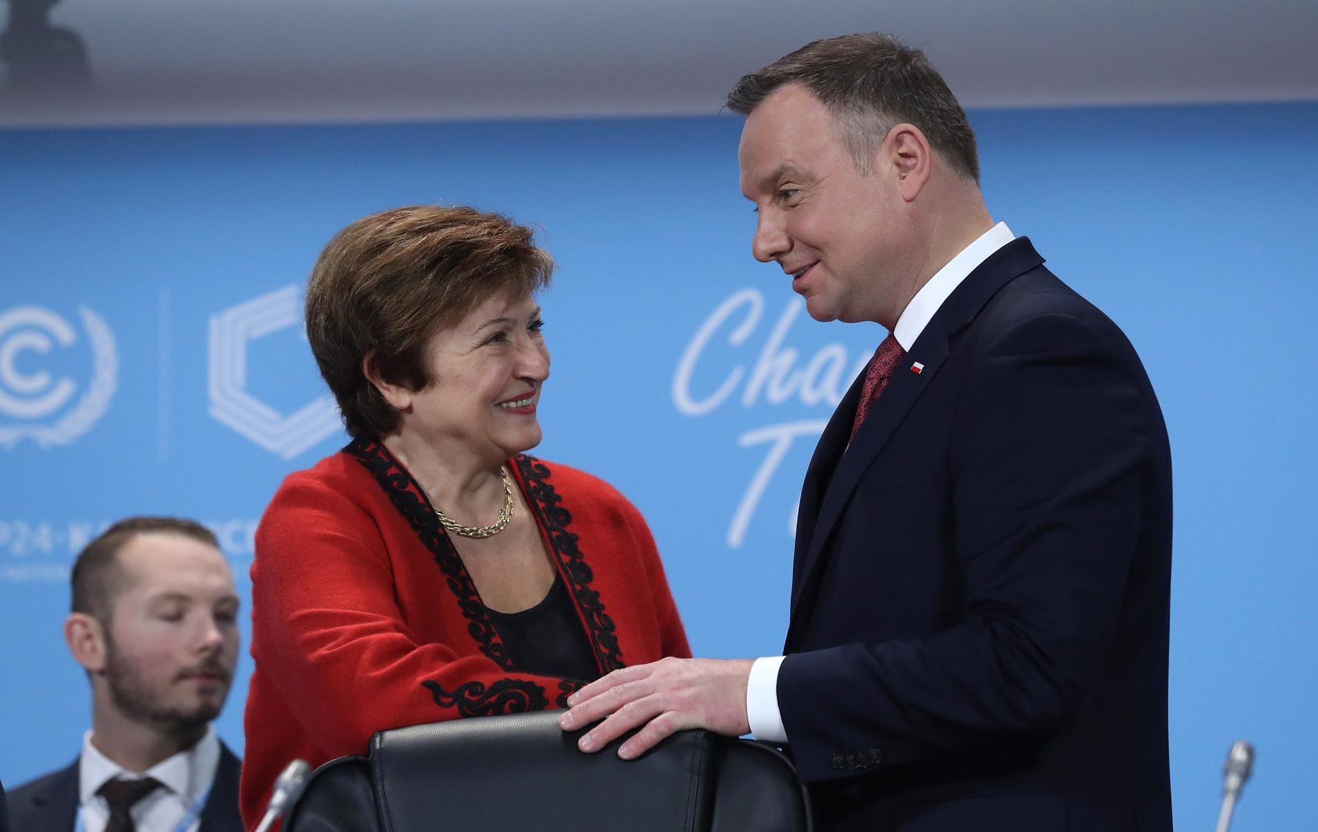 Кристалина Георгиева с полския президент Анджей Дуда