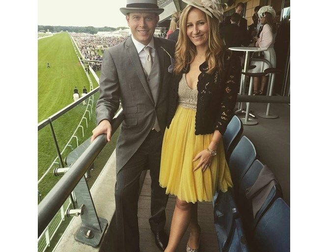 Детелина Събева с мъжа си Лоран Келен на конни състезания