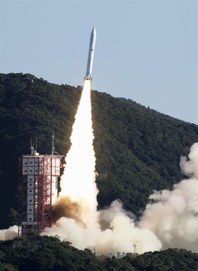 Изстрелването беше осъществено от японския космически център Учимура, разположен на около 1000 километра от Токио