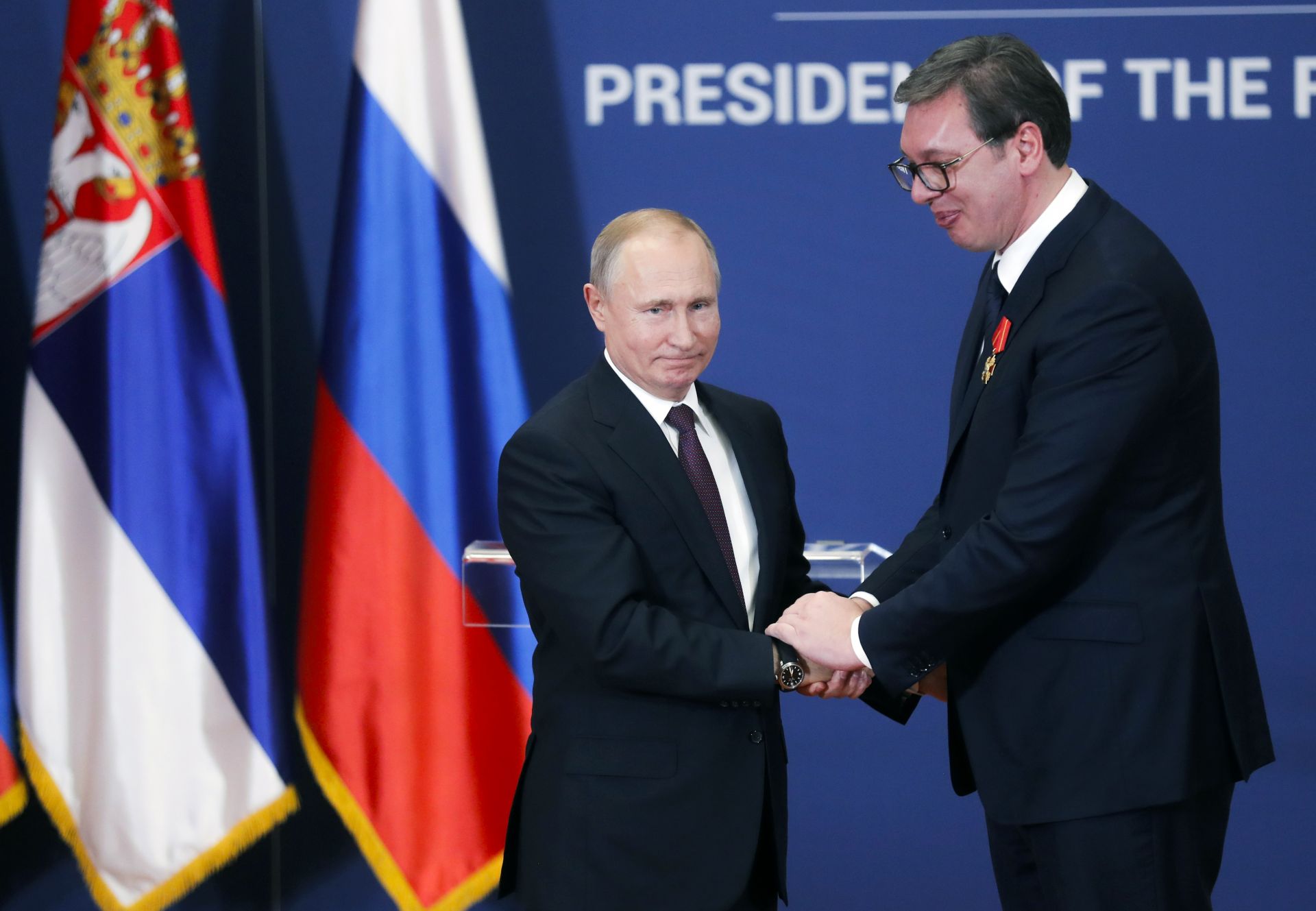 Русия е готова да вложи около 1,4 милиарда долара за развитието на инфраструктурата в Сърбия, каза Путин