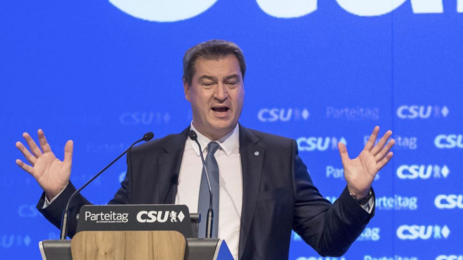 Премиерът на Бавария Маркус Зьодер бе избран днес за председател