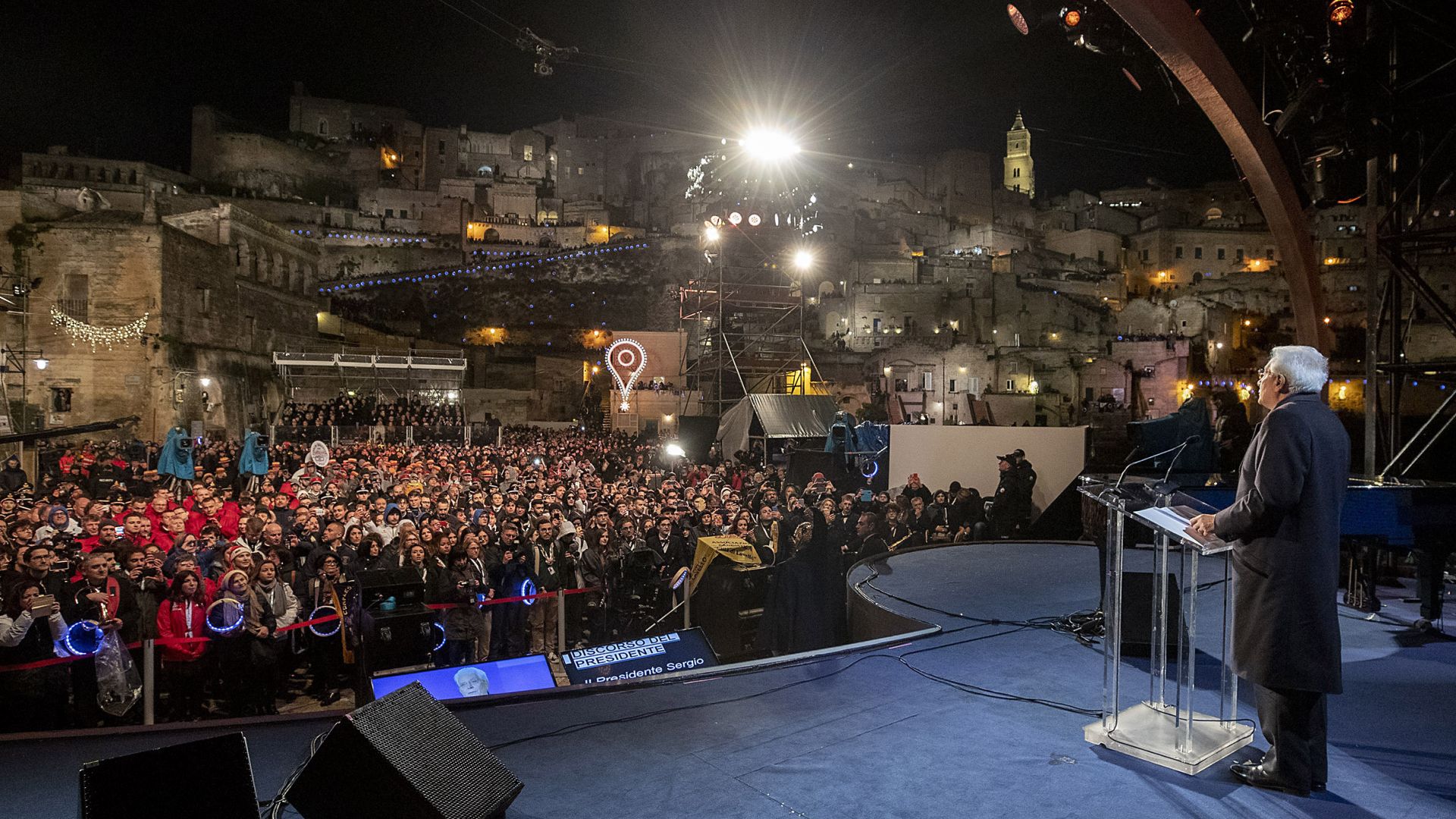 С тържествена церемония на която реч произнесе италианският президент Серджо