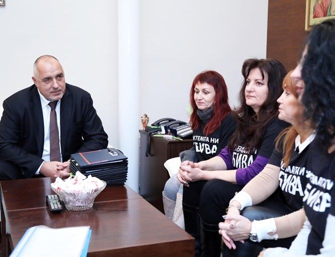 Министър-председателят Бойко Борисов проведе среща с представители на майките на деца с увреждания 