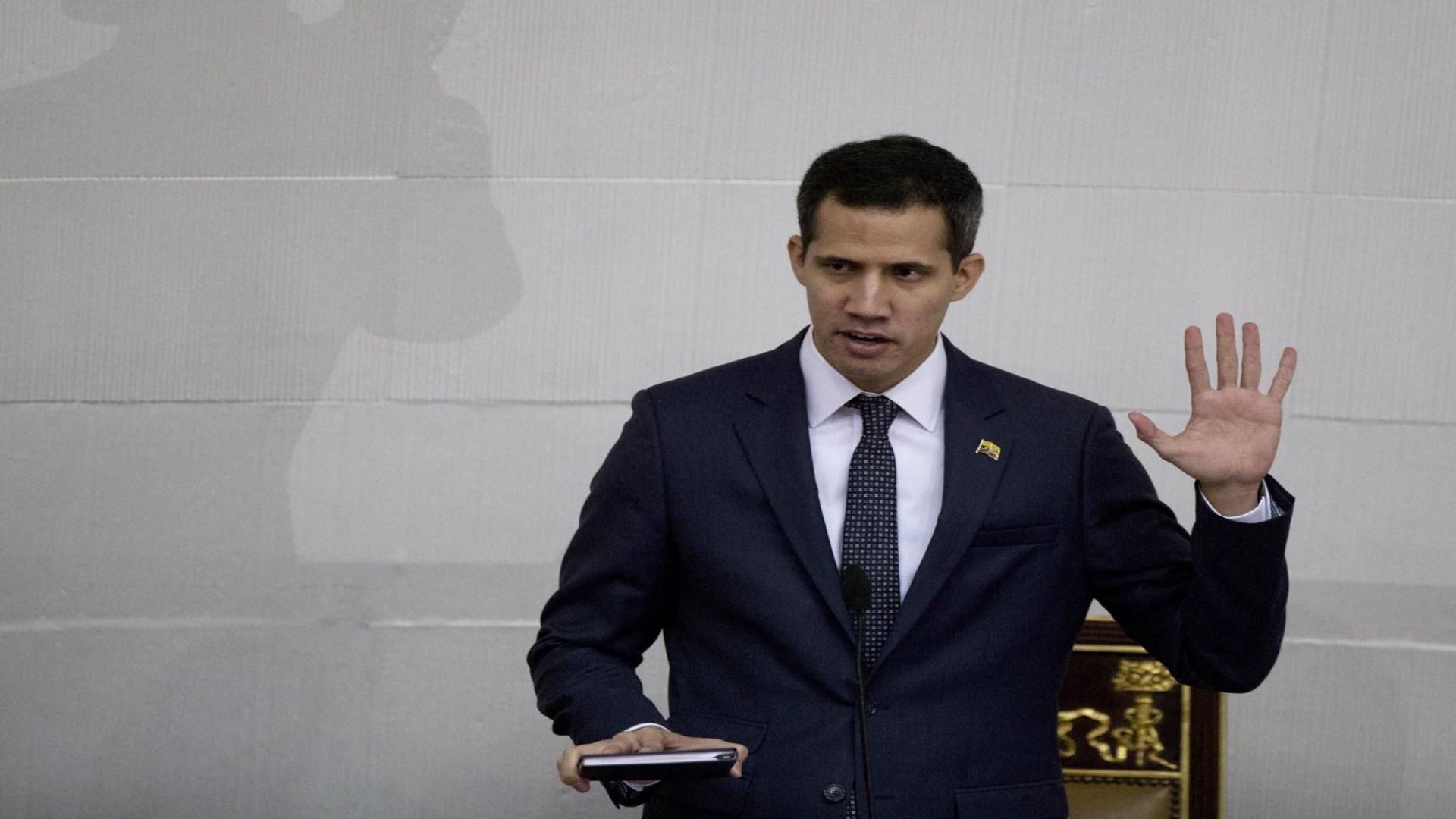 Самопровъзгласилият се за временен президент на Венецуела Хуан Гуаидо