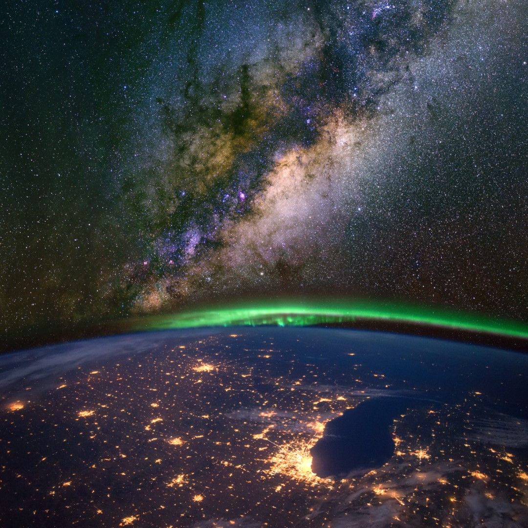 Млечният път, видян от МКС