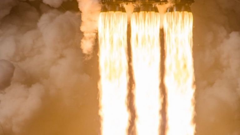 Инцидент при превозването на първата степен на Falcon Heavy
