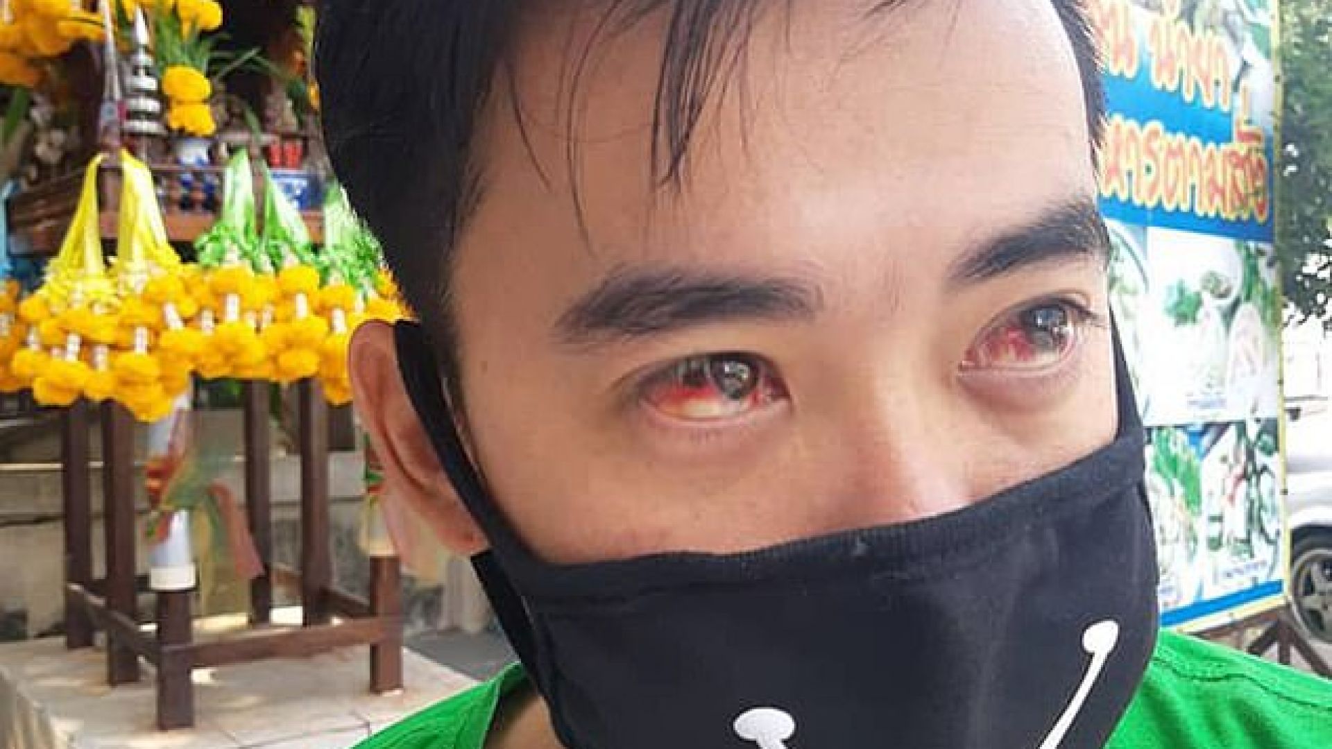  На някои от жителите на Банкок им тече кръв от очите поради мръсния въздух 
