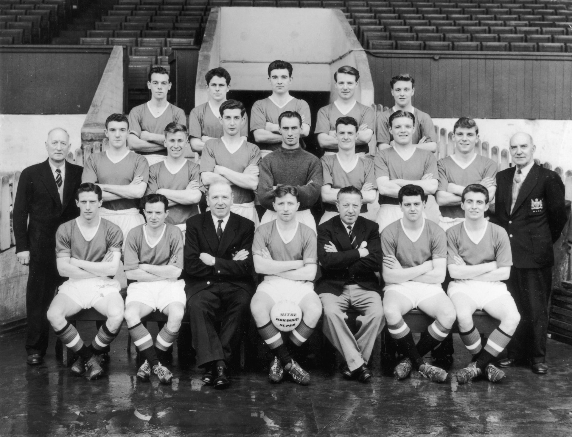 Тимът на Юнайтед в началото на сезона 1957-58  г.
