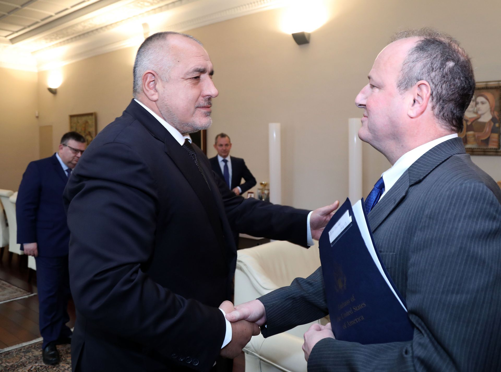 Премиерът Бойко Борисов се срещна с посланика на САЩ Ерик Рубин 