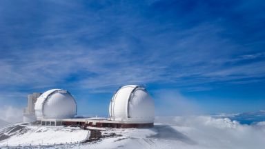 Сняг и студ на Хаваите, замръзнаха телескопите 