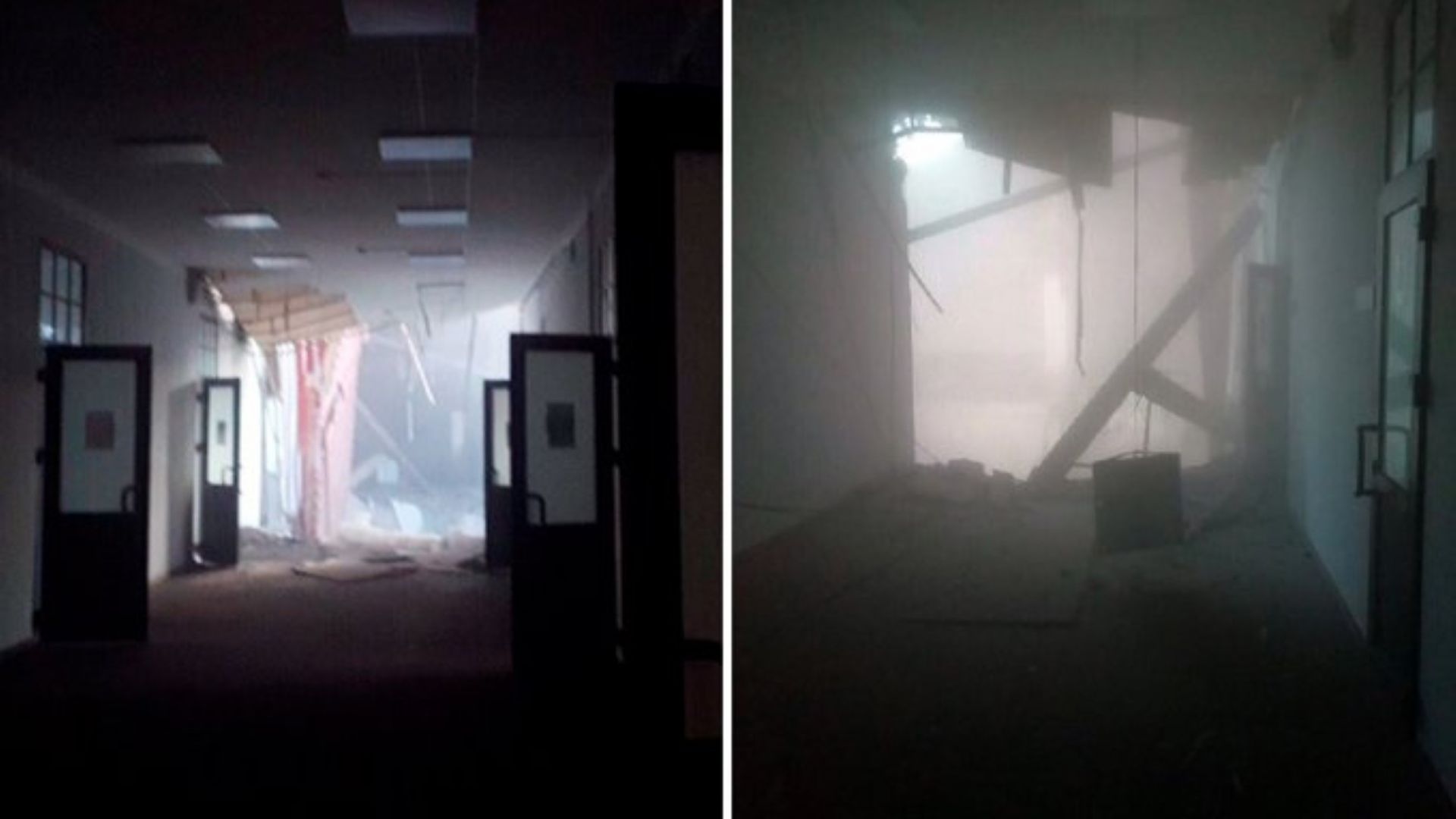 Стените на университетска сграда в Санкт Петербург частично се срутиха