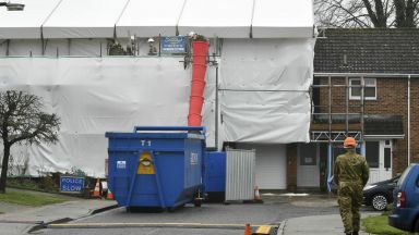 Къщата в град Солсбъри на бившия руски шпионин Сергей Скрипал