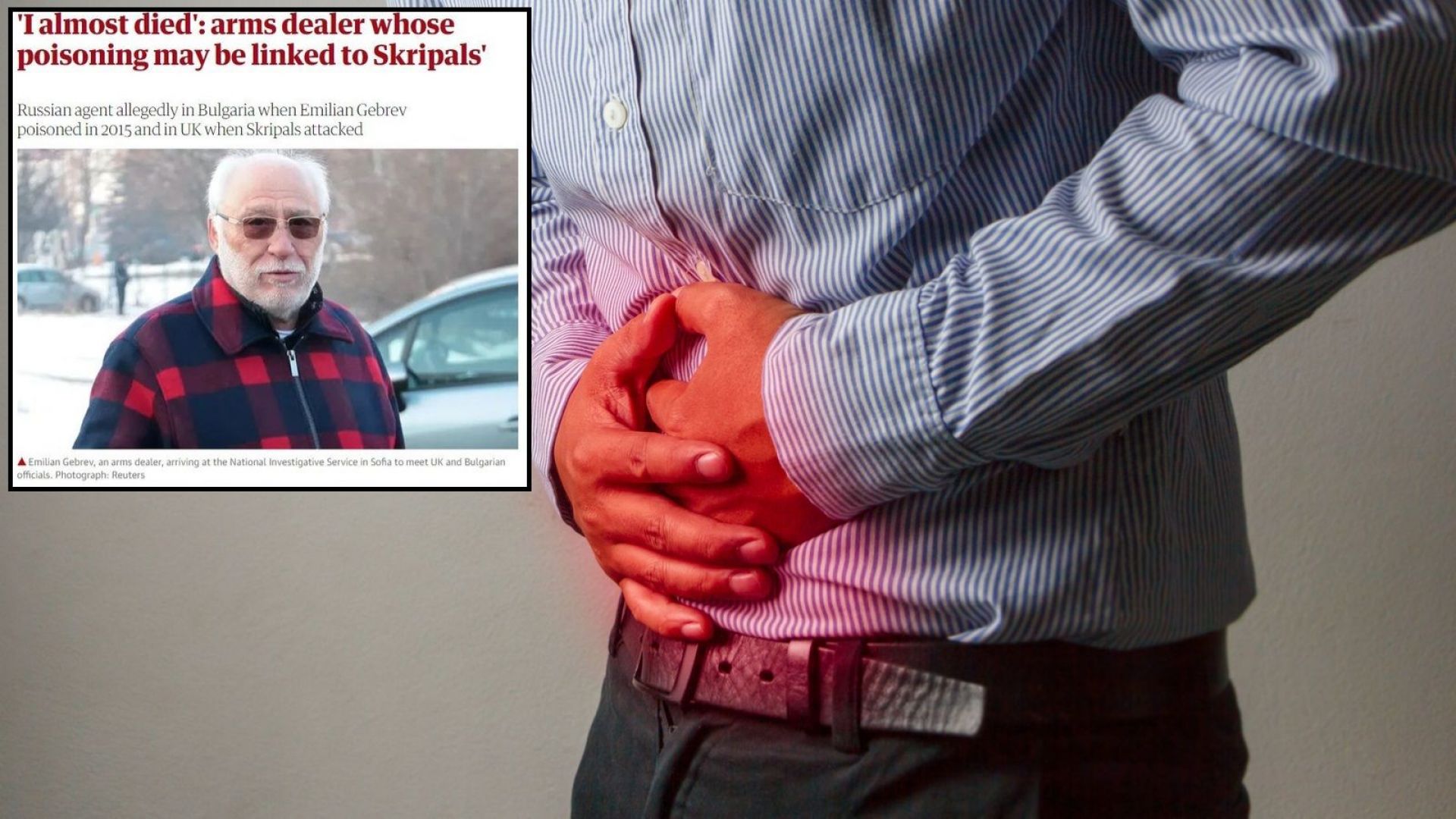 Със заглавие Аз почти умрях Търговецът на оръжие чието отравяне