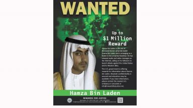 Саудитска Арабия обяви, че е лишила от гражданство сина на Бин Ладен - Хамза, за когото САЩ дават $1 млн.
