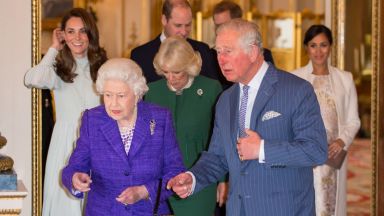 Меган и Катрин елегантни на приема на кралицата в чест на принц Чарлз