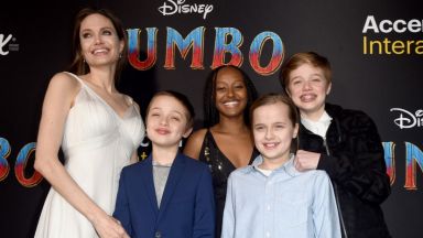 Анджелина заведе децата на премиерата на "Дъмбо"