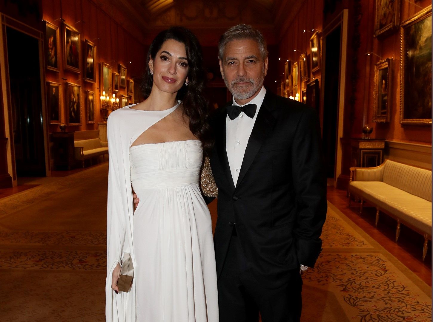 Джордж Клуни със съпругата си Амал