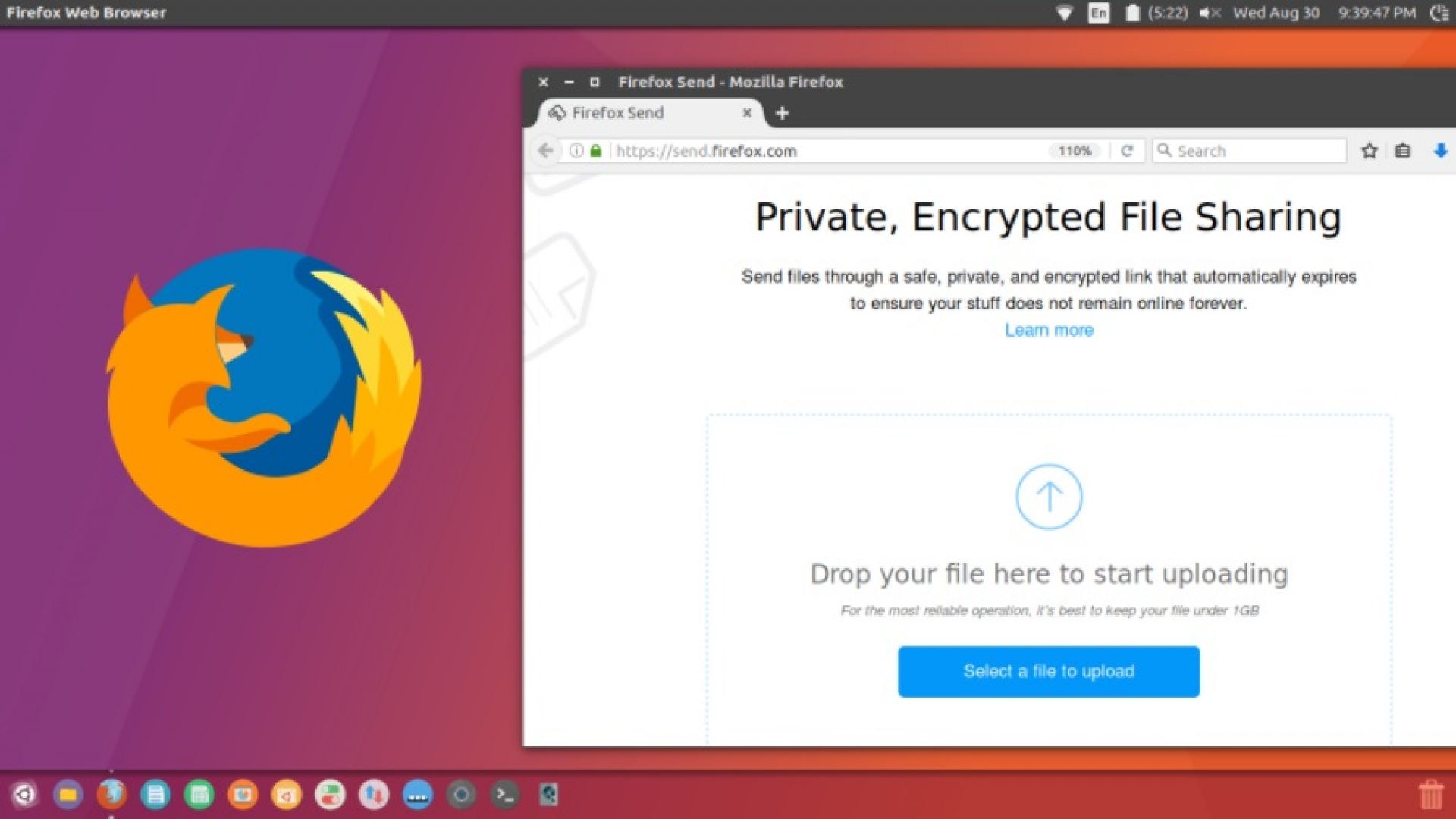 През Firefox ще могат безплатно да се пращат файлове