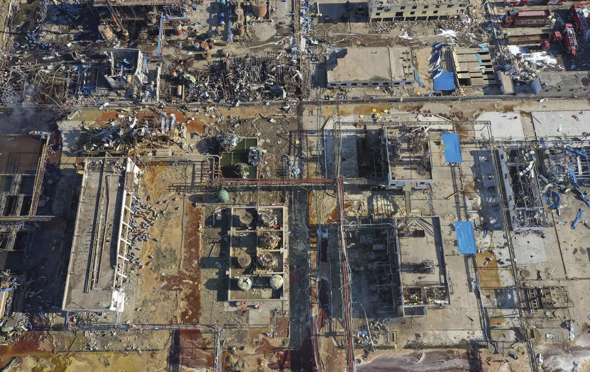 Разрушеният завод в Китай
