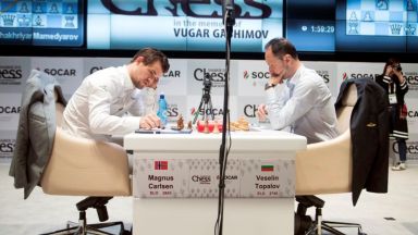 Топалов не се даде на световния шампион Карлсен