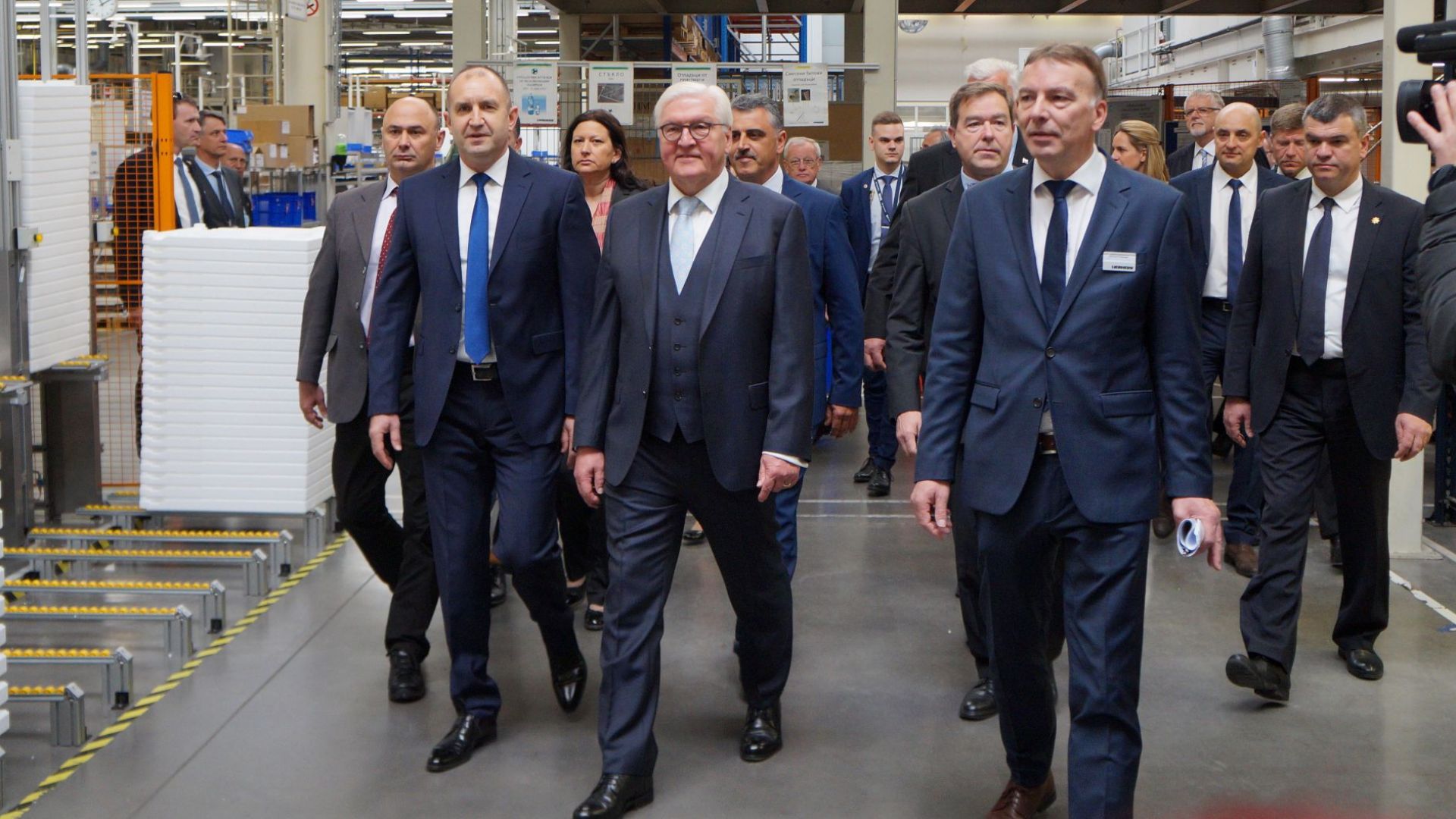 Президентът на България Румен Радев и неговият колега от Германия