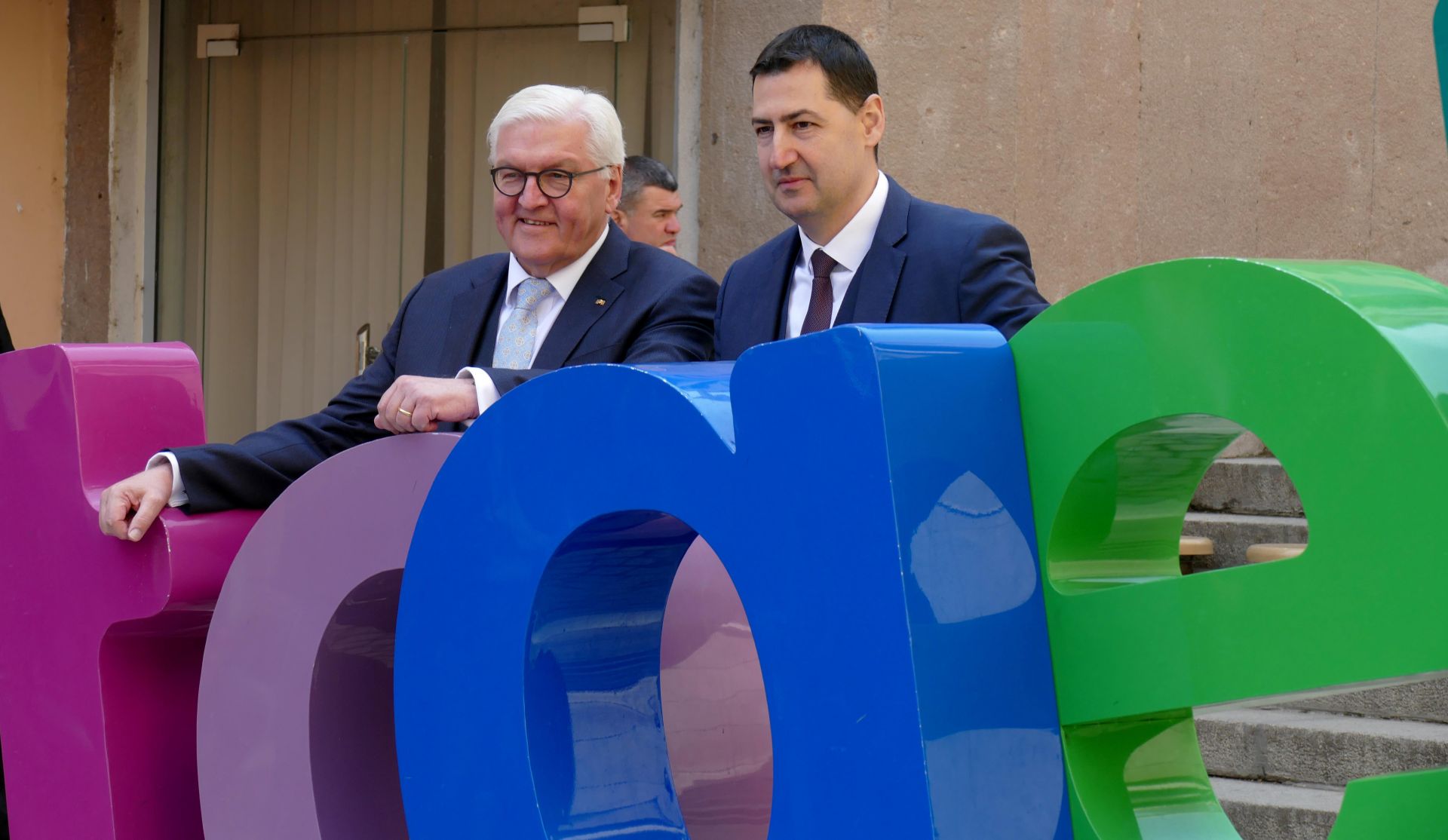 Германският президент Франк-Валтер Щайнмайер посети Пловдив в началото на април 2019 г.