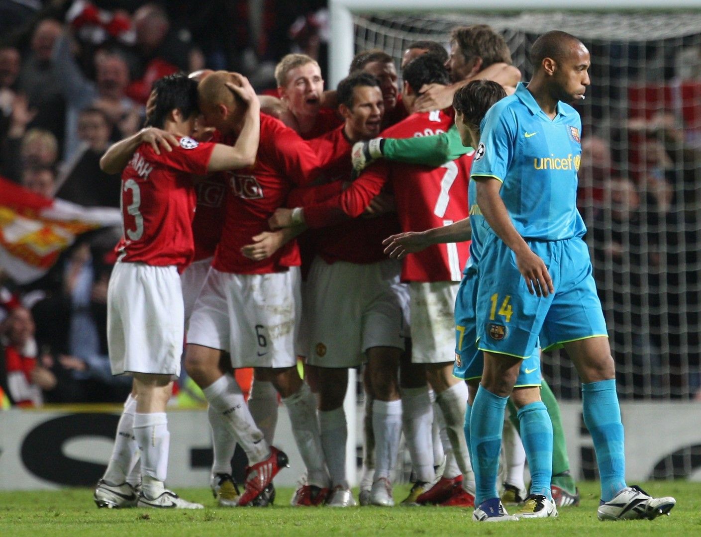 2008 г., Шампионска лига. Юнайтед удържа натиска на гостите и е на финал